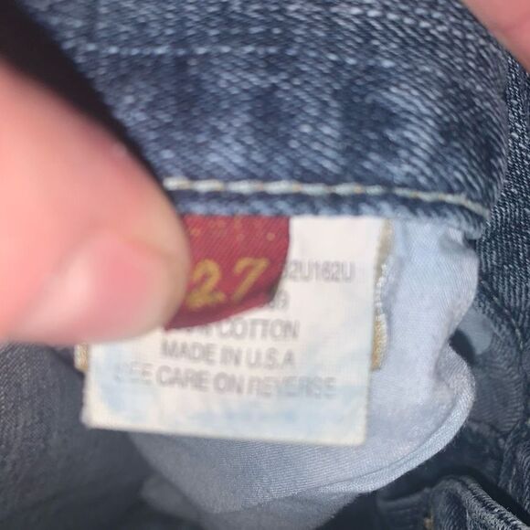 7 for All Mankind Great Wall of China distressed 27 jeans - Picture 3 of 4